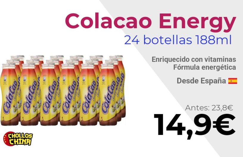 Batido de cacao Colacao Energy por 14,9€