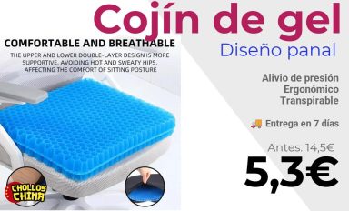 Cojín de gel diseño panal por 5,3€