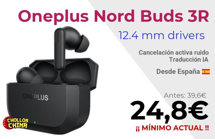 Auriculares OnePlus Nord Buds 3R por 24,8€