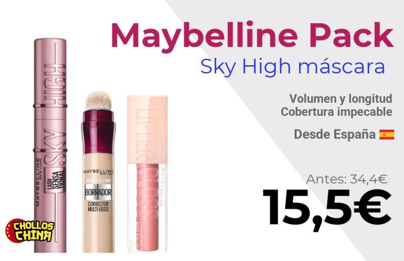 Pack rutina Maybelline New York por 15€