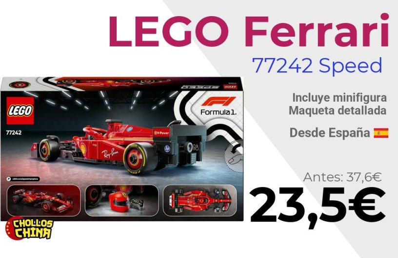 Coche de carreras Ferrari LEGO 77242 por 23,5€