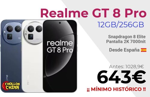Realme GT 8 Pro 5G 12GB/256GB por 643€