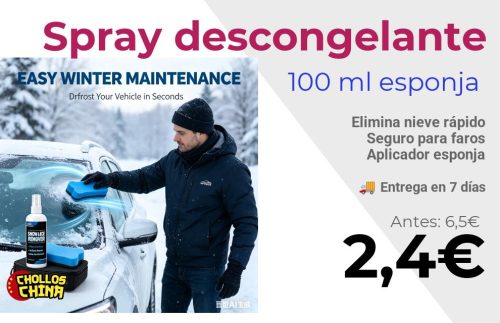 Spray descongelante para auto por 2,4€