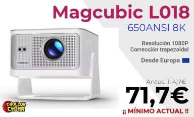 Proyector Magcubic 650ANSI 8K Android14 por 71,7€