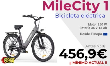 Bicicleta eléctrica MileCity 26 pulgadas por 456,9€