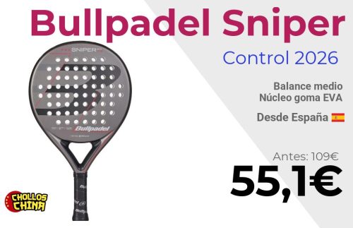 Pala de control Bullpadel Sniper 2.0 por 55€