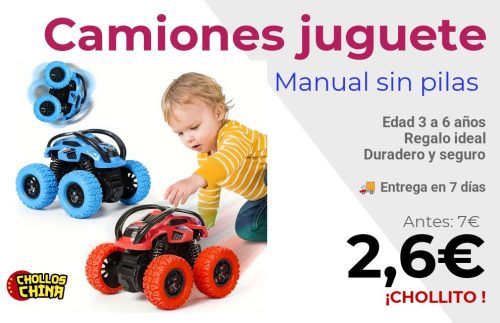 Camiones monstruo de juguete para niños por 2,6€