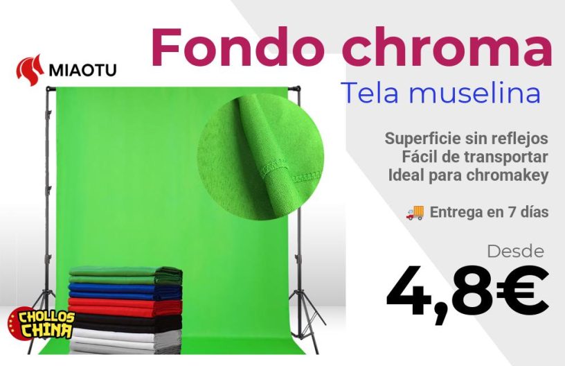 Fondo chrome de fotografía por 4,8€