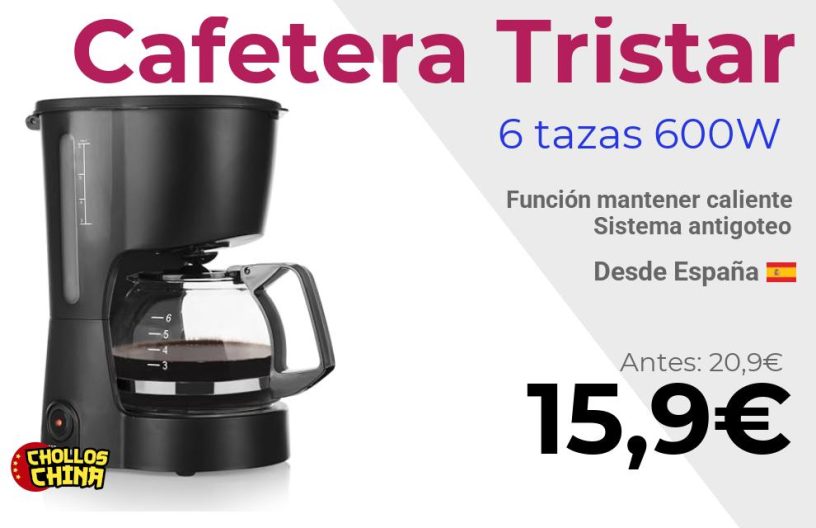 Cafetera Tristar CM-1246 600W por 15,9€