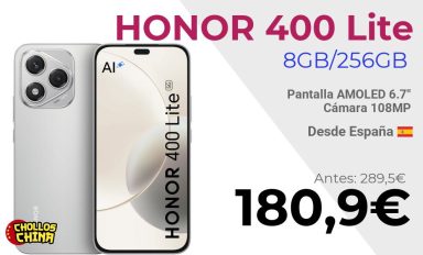 HONOR 400 Lite 5G 8GB/256GB por 180,9€
