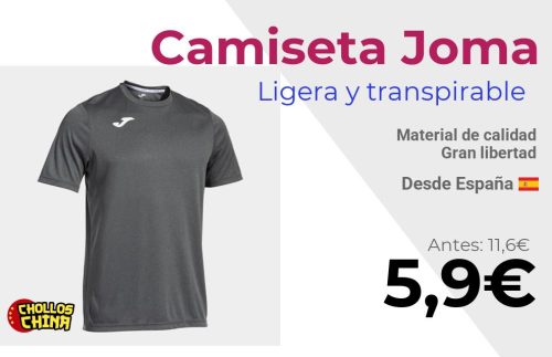 Camiseta deportiva Joma ligera por 5,9€
